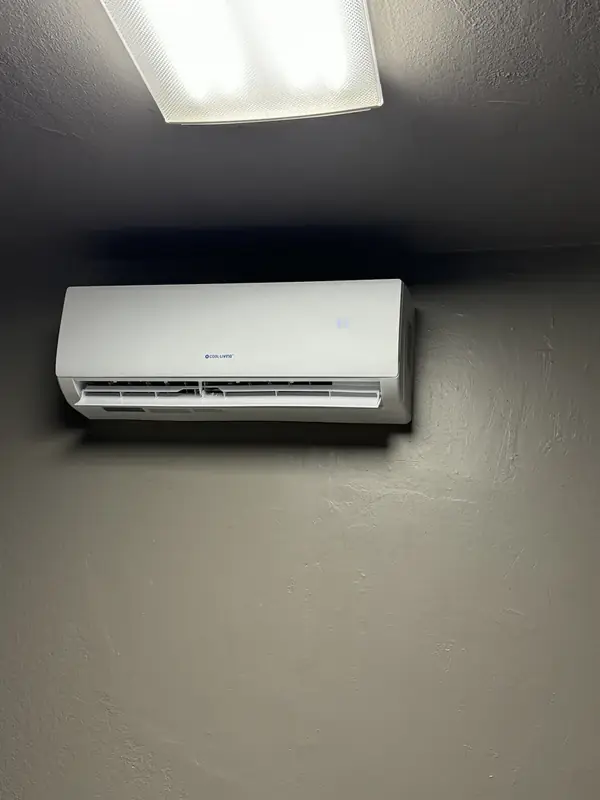 Wall-mounted mini-split heat pump installation